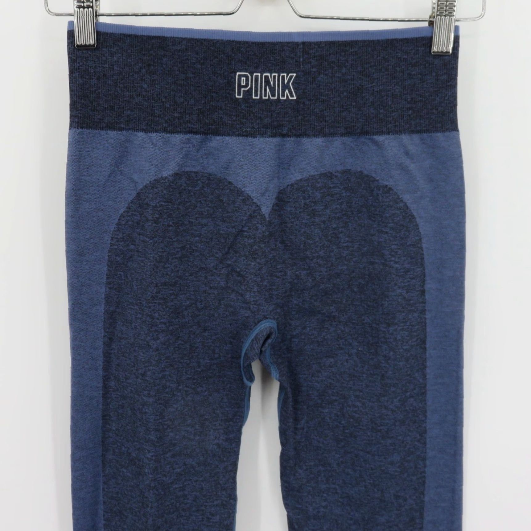 Victoria's Secret PINK Victoria's Secret Women Medium Seamless Heather Blue Athletic Leggings Pants Size 32" / US 10 / IT 46 - 5 Thumbnail