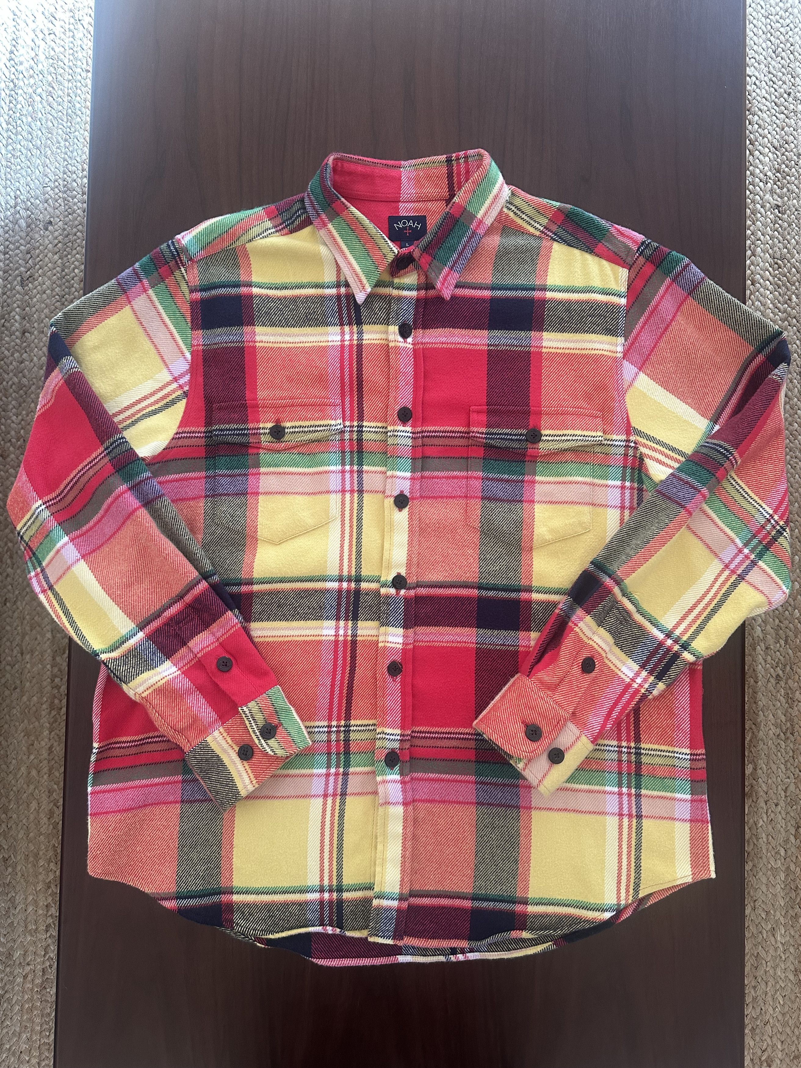 Noah Noah Heavyweight Bright Plaid Flannel | Grailed