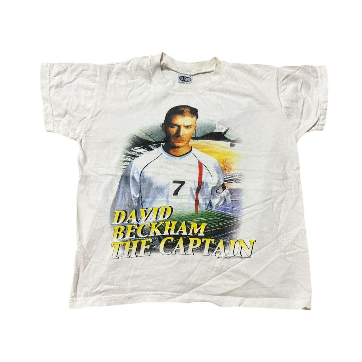 David Beckham × Vintage Vintage 2000s David Beckham Bootleg T Shirt Y2K Size US S / EU 44-46 / 1 - 1 Thumbnail