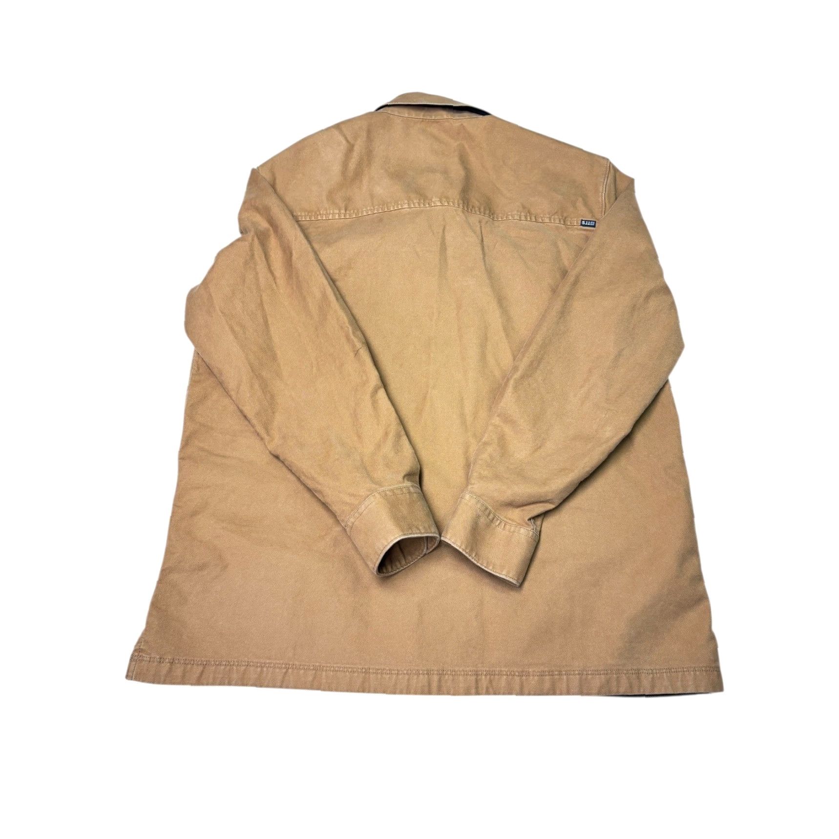 Vintage 5.11 Tactical Mens XL Cotton Elastane Work Shirt Jacket Tan Long Sleeve Mens Size US XL / EU 56 / 4 - 4 Thumbnail
