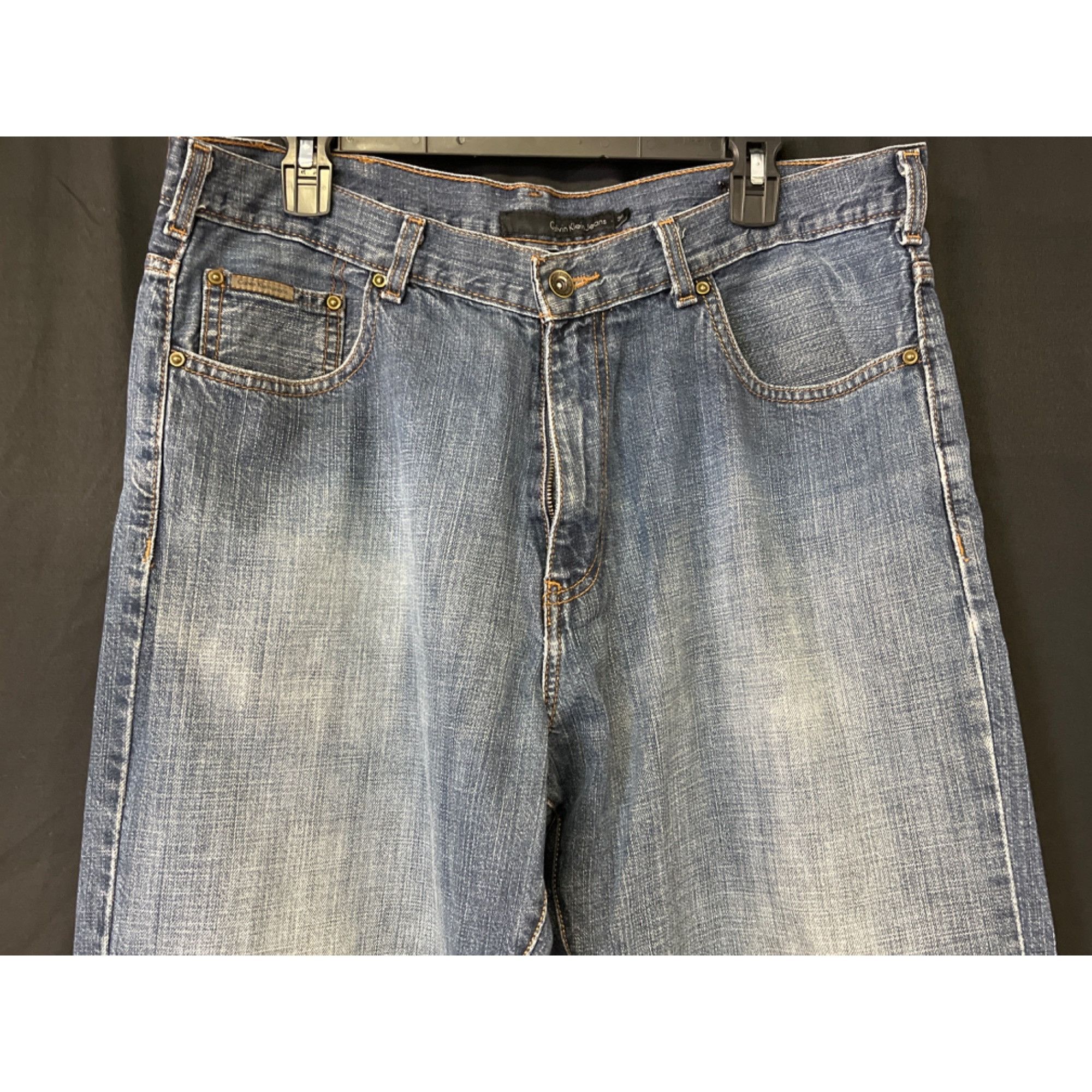 Calvin Klein Calvin Klein Men's Blue Jeans/Straight Leg Size 36 SKU 4218 Size US 36 / EU 52 - 2 Thumbnail