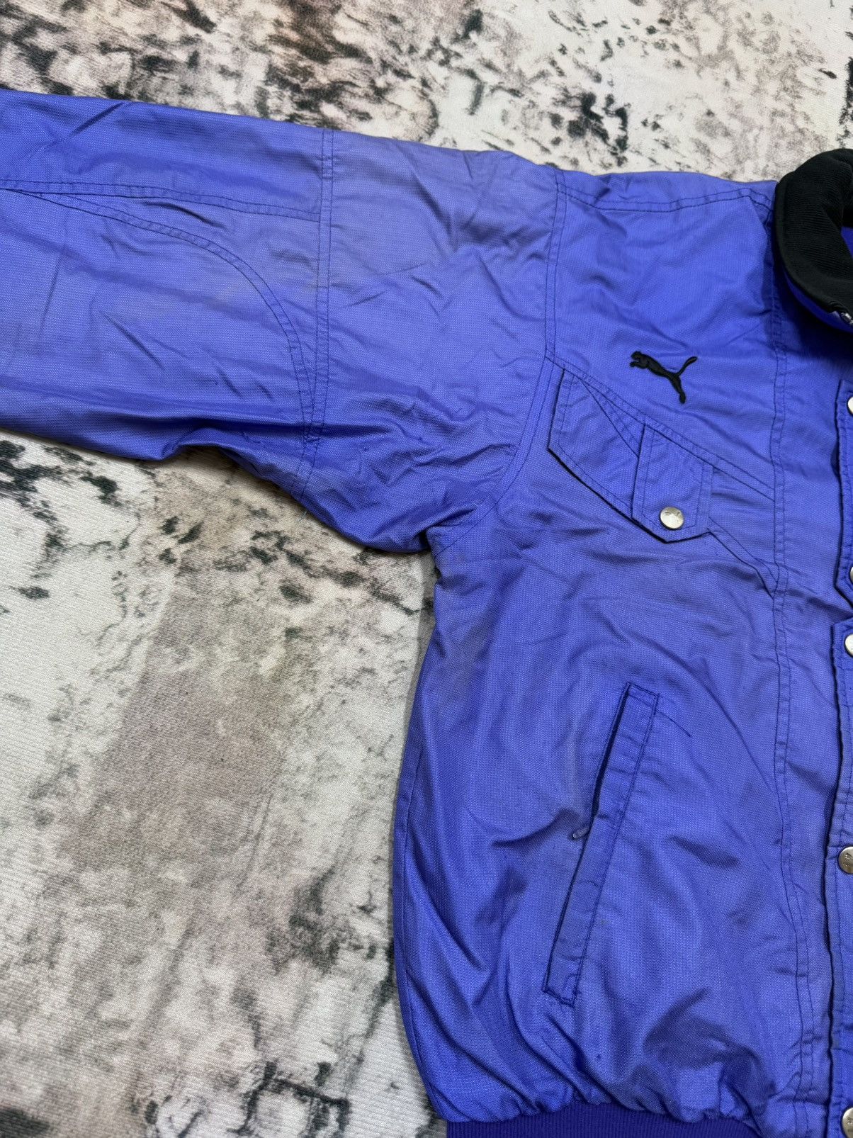 Puma × Vintage Vintage 90s Puma Nylon Bomber Jacket Size US M / EU 48-50 / 2 - 15 Thumbnail