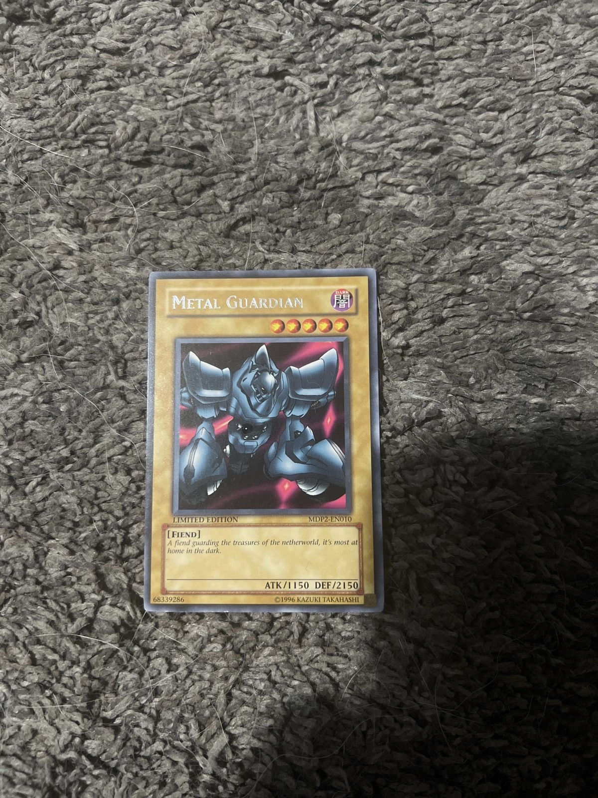 Vintage 1996 Konami Yu-Gi-Oh! Metal Guardian Card Size ONE SIZE - 1 Thumbnail