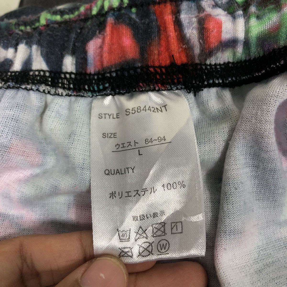 Japanese Brand 📌Vintage Short Pants Dig Deep Full Print Punk Design Size US 30 / EU 46 - 15 Thumbnail