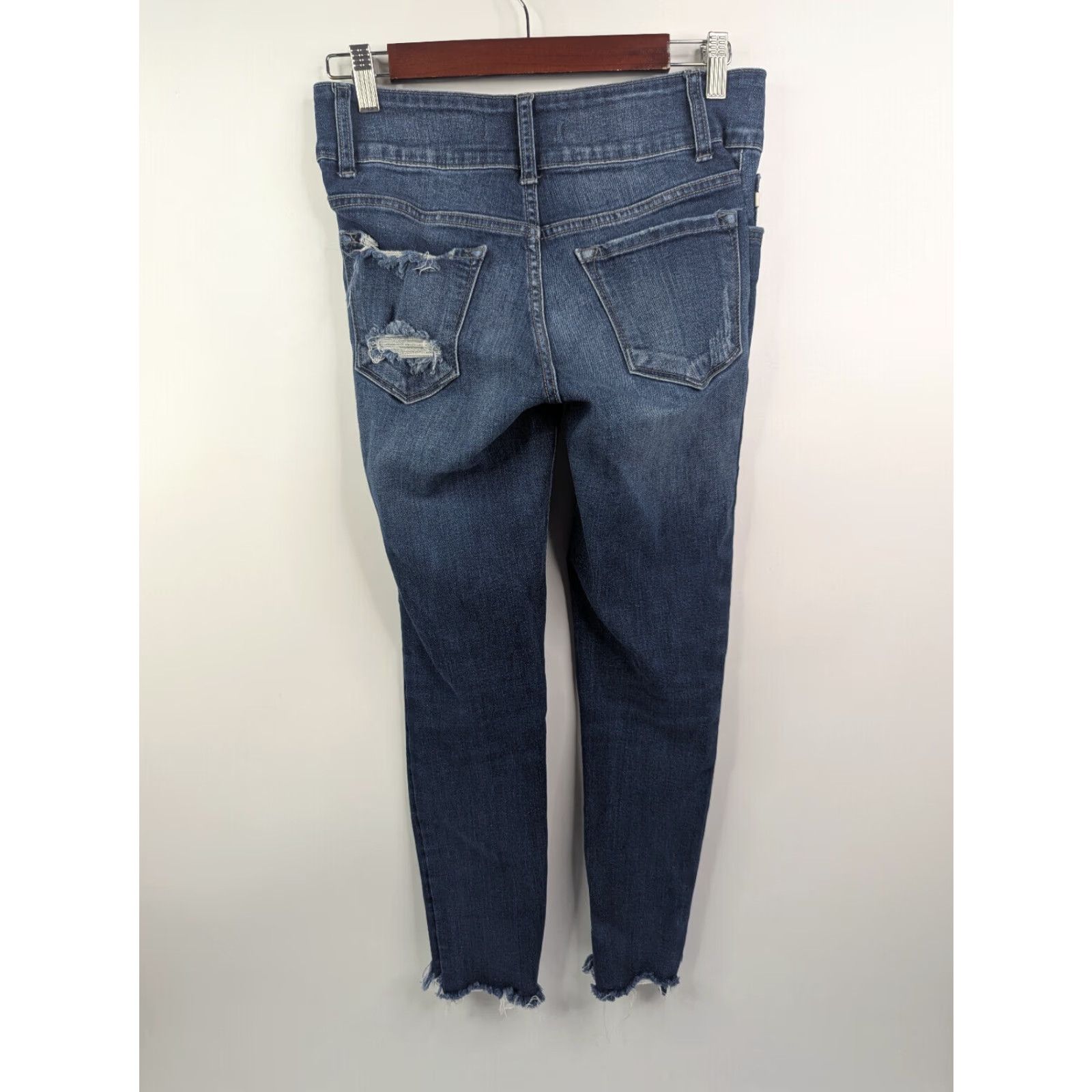 Vintage VINTAGE KanCan Estilo Straight Leg Denim Jeans Distressed Raw Hem Women's Size 27 Size 27" / US 4 / IT 40 - 5 Thumbnail