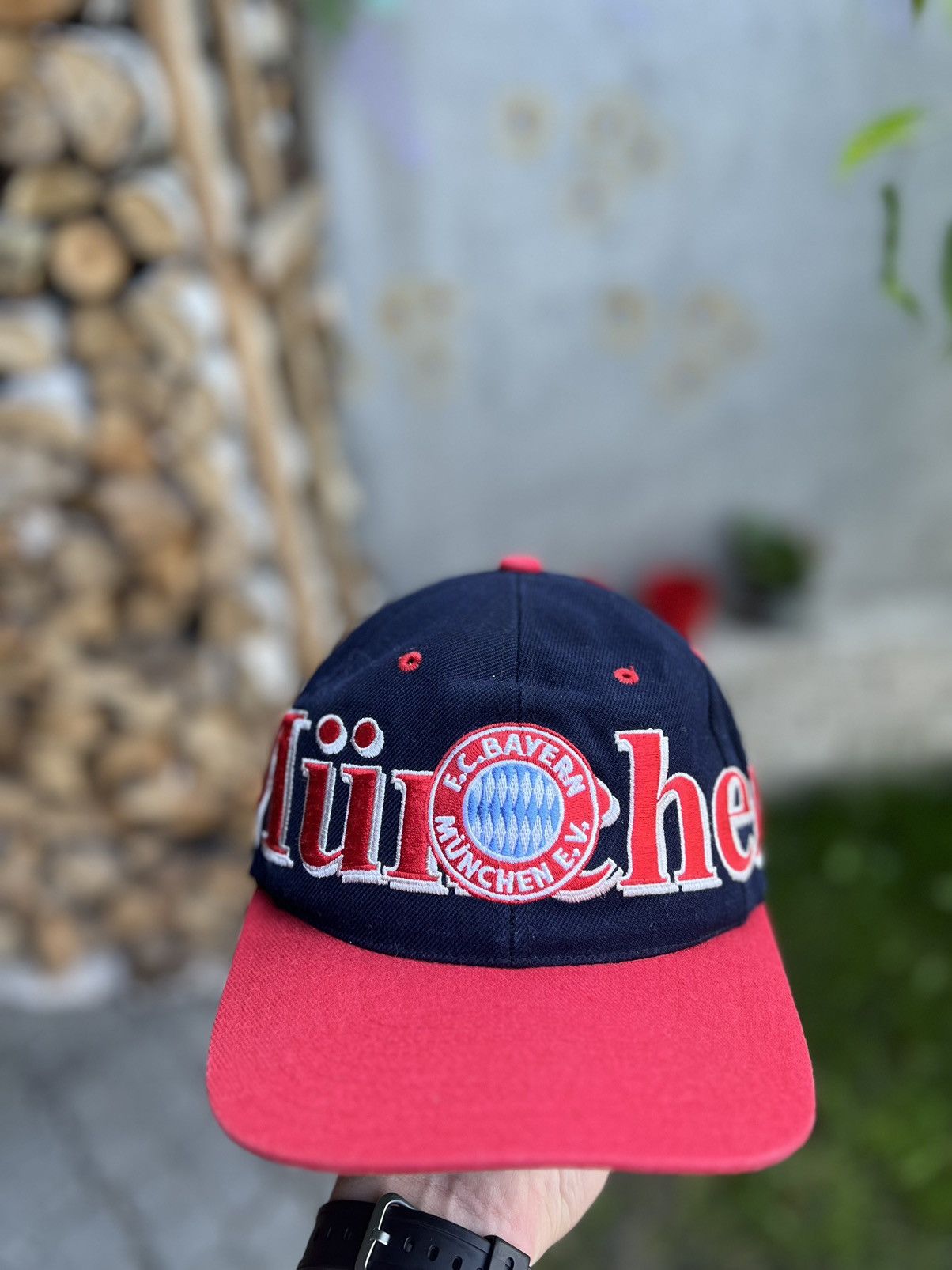 Designer × Vintage München Bayer Vintage Hat Cap Big Logo Size ONE SIZE - 2 Thumbnail