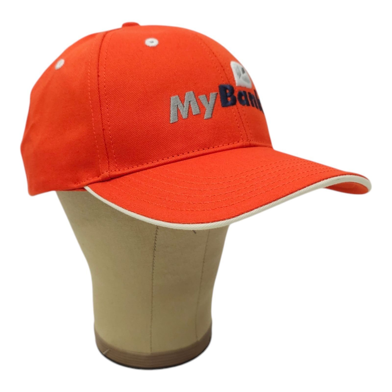 Richardson My Bank Embroidered Logo Strapback Cap Sandwich Brim Trucker Size ONE SIZE - 3 Thumbnail