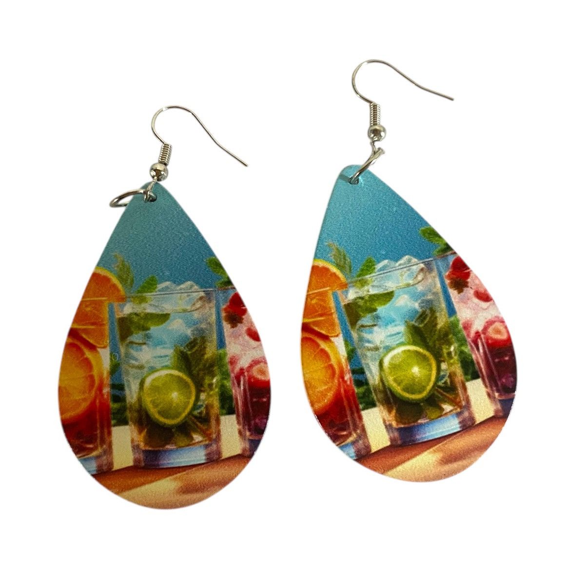 Other Summer Vacation Sublimination Earrings Beach Cruise Jewelry Size ONE SIZE - 2 Thumbnail