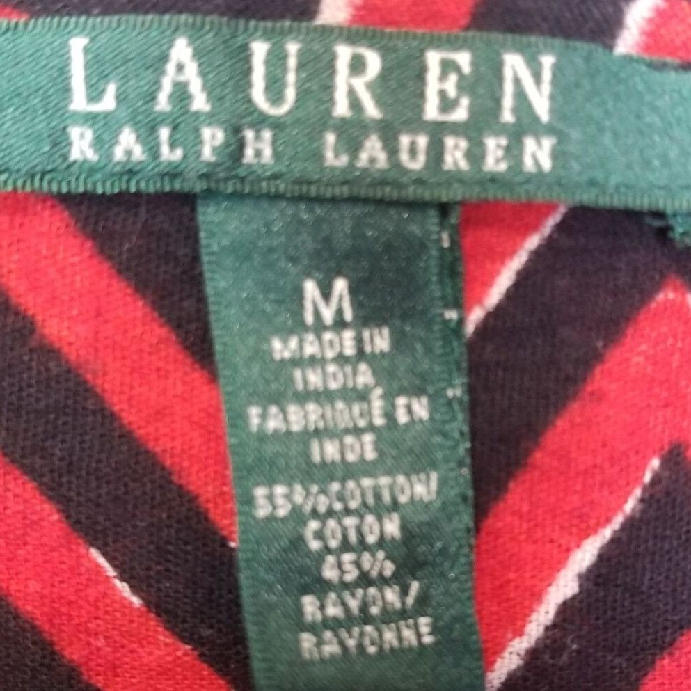 Lauren Ralph Lauren Lauren Ralph Lauren Womens Chevron Tunic Sz M Classic Preppy Size M / US 6-8 / IT 42-44 - 6 Thumbnail