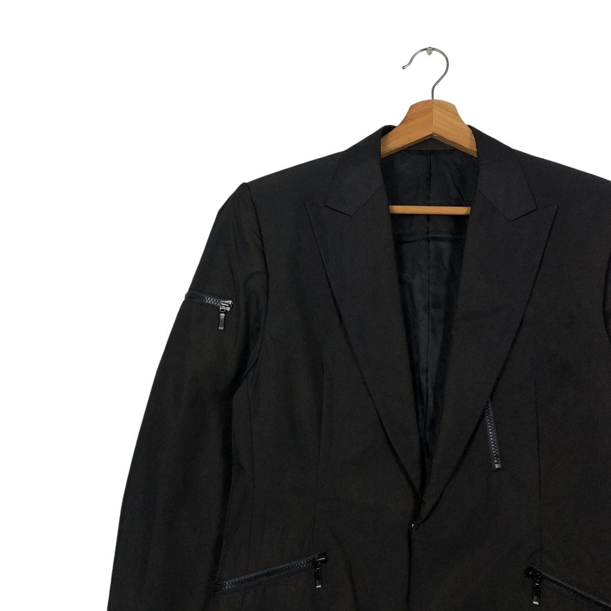 Japanese Brand 🔥VINTAGE LONG JACKET ICONIC BLACK 5351 POUR LES HOMMES Size US M / EU 48-50 / 2 - 8 Thumbnail