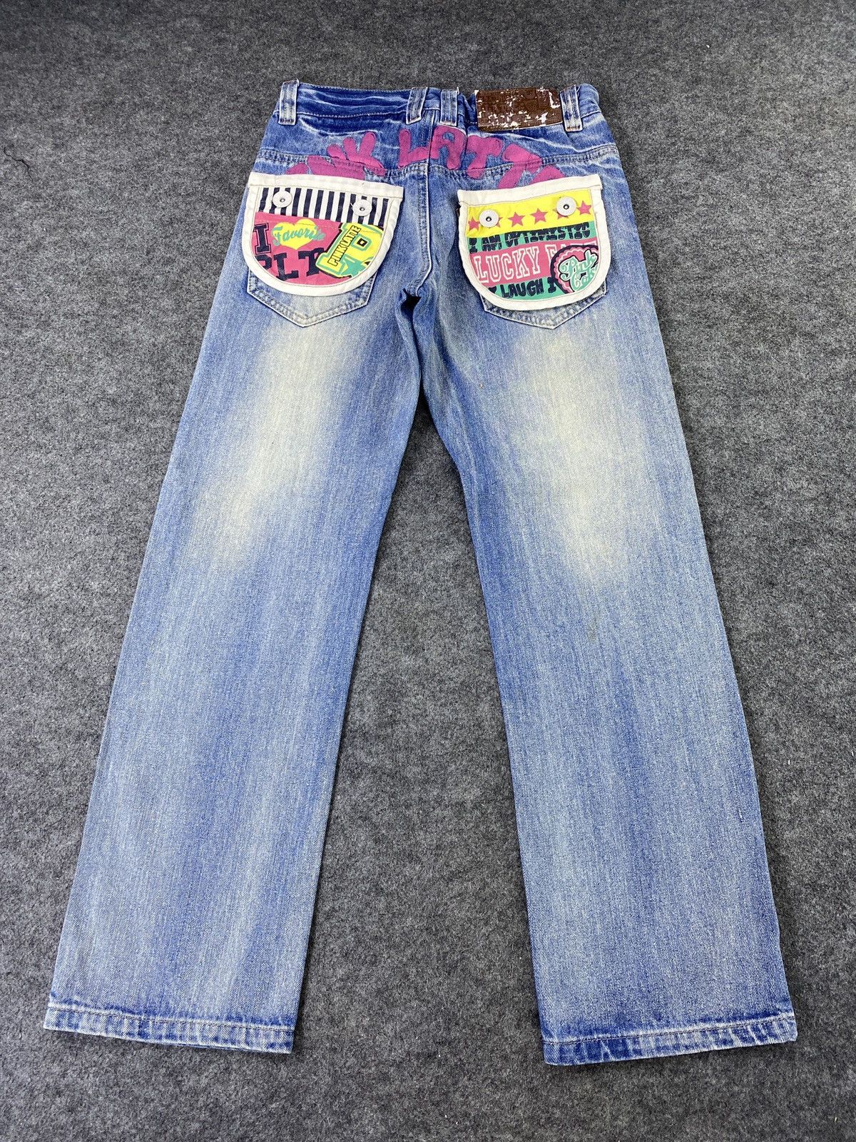 Japanese Brand × Vintage Japanese Denim Jeans PINK LATTE Patchworks - J1083 Size 28" / US 6 / IT 42 - 8 Thumbnail