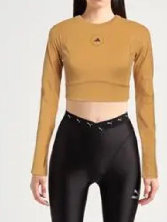 Adidas McCartney Desert Dune TrueStrength Yoga Crop Top L Size L / US 10 / IT 46 - 2 Thumbnail