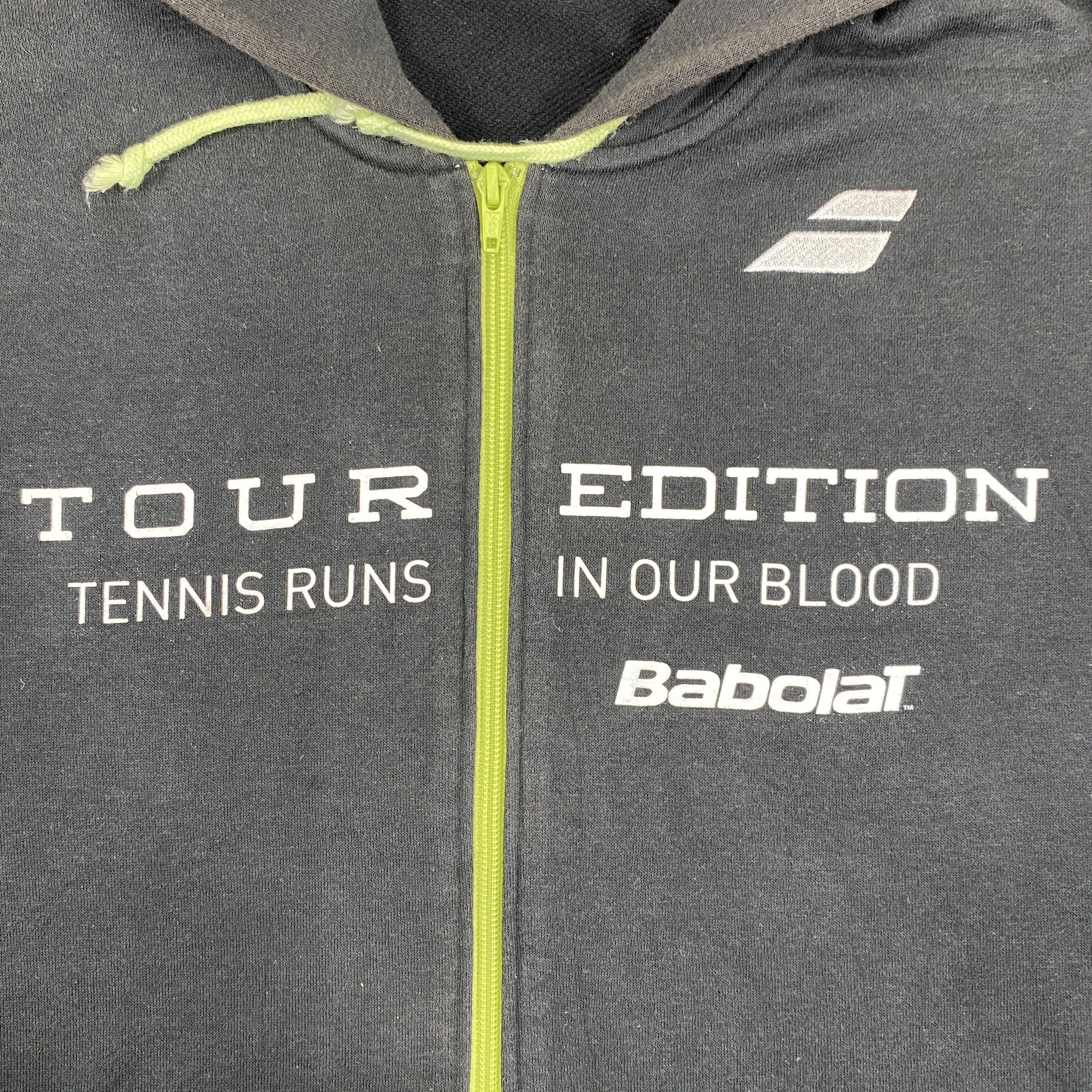 Japanese Brand Vintage Tennis Tour Edition Zipper Hoodie Faded - SW045 Size US M / EU 48-50 / 2 - 9 Thumbnail