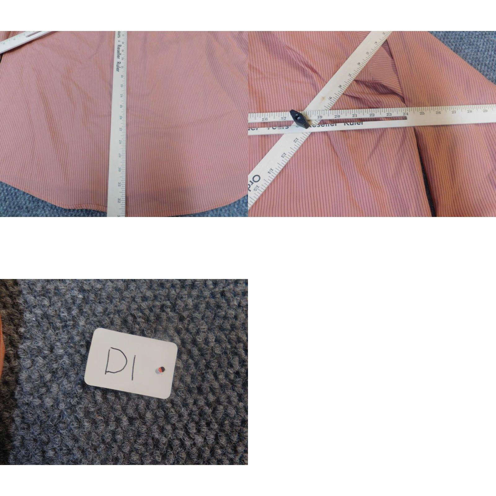 Stafford Stafford Shirt Mens Button-Up 17 Striped Pink Cotton Long Sleeve Collared Button-Down Modern - Size US XL / EU 56 / 4 - 8 Thumbnail