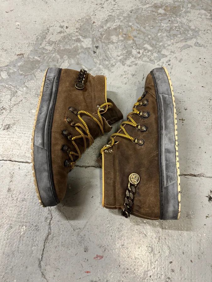 Designer × John Galliano × Vintage 2000s John Galliano Brown Mountain Daily Boots Size US 10 / EU 43 - 7 Thumbnail