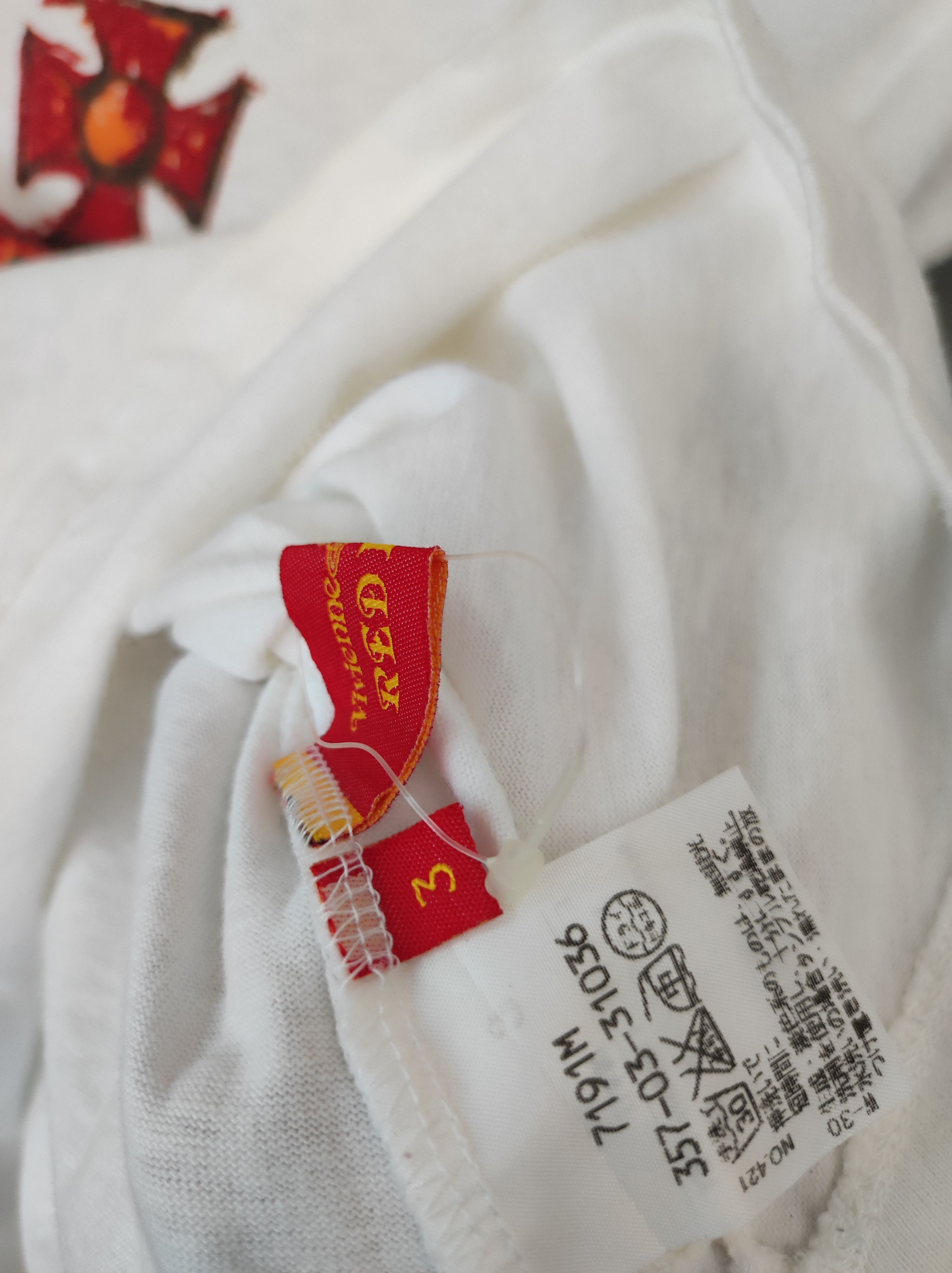 Vivienne Westwood RED LABEL ロンT サイズ3 Vivienne Westwood Red label 3/4 Sleeve T-shirt Size3 three