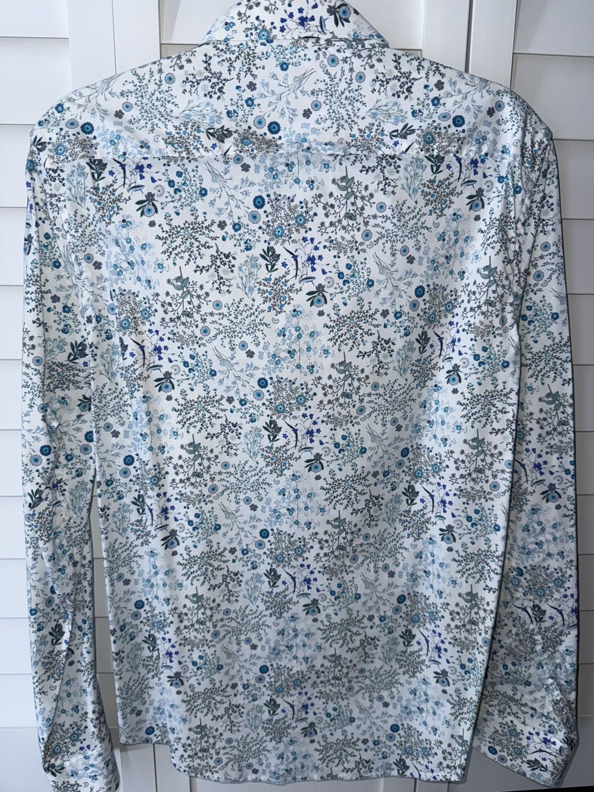 Denim & Flower Denim & Flower Ricky Singh Blue Floral Button-Down Shirt Size US M / EU 48-50 / 2 - 6 Thumbnail