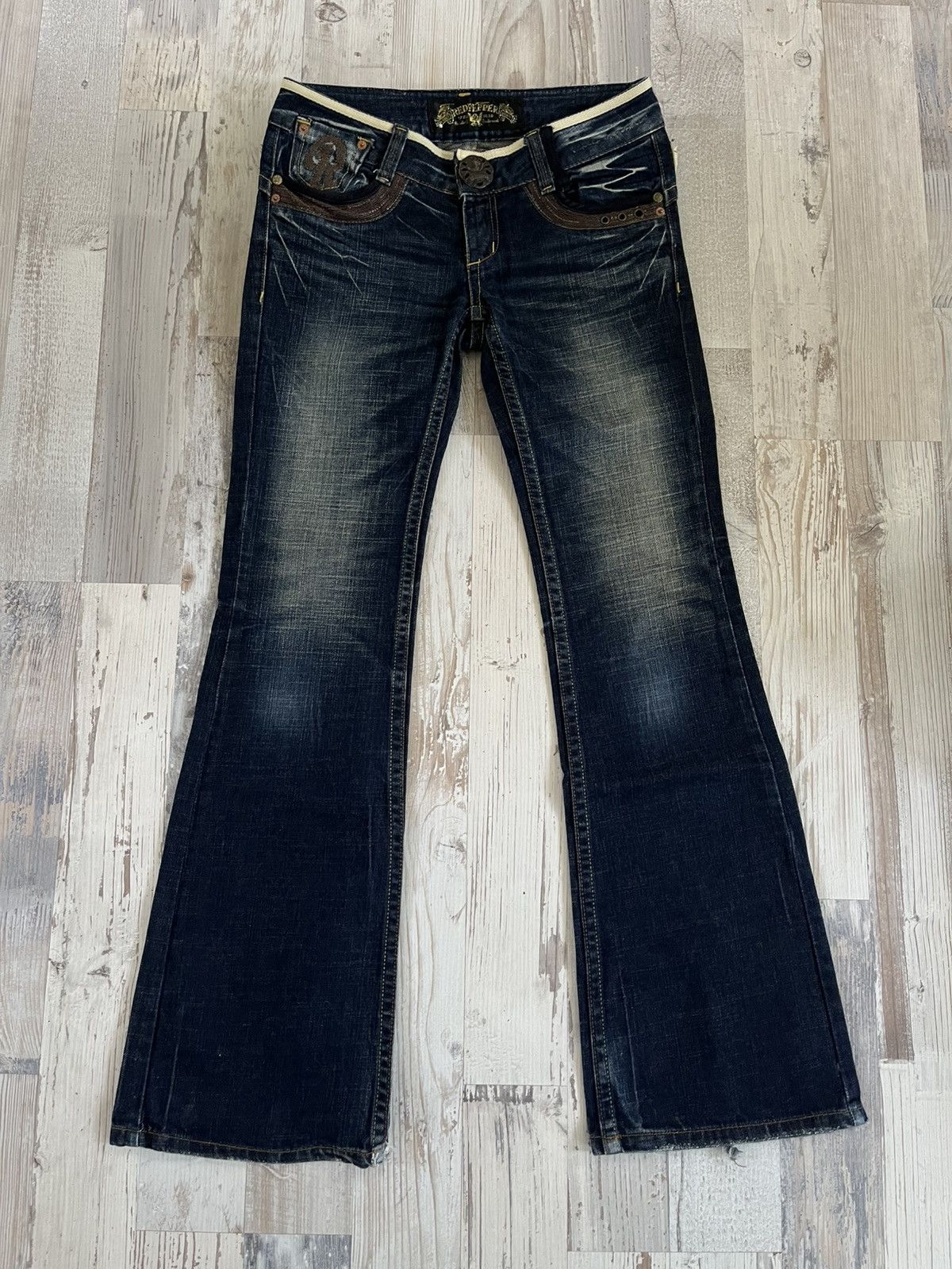 Japanese Brand × Le Grande Bleu (L.G.B.) Red Pepper flared denim 30 Size US 30 / EU 46 - 2 Thumbnail