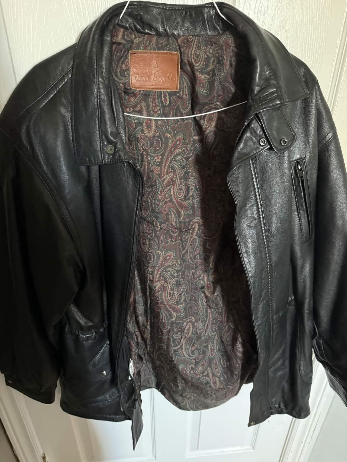 Other Oscar Leopold 100% Leather Trench Coat Jacket Size US L / EU 52-54 / 3 - 2 Thumbnail