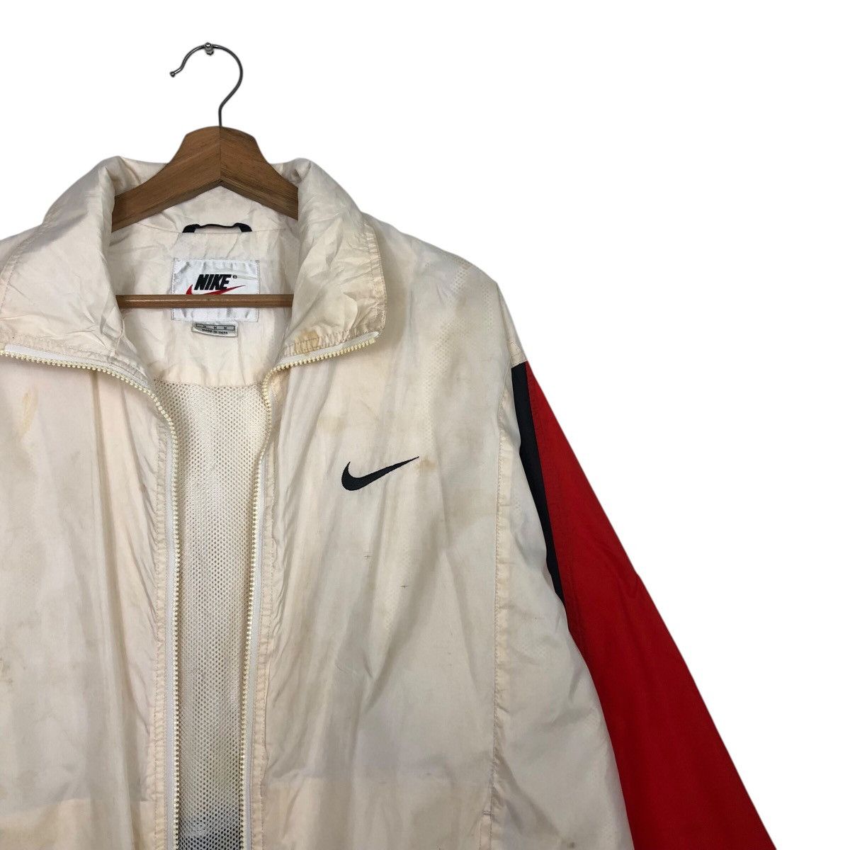 Nike 📌Vintage Anorak Zipper Jacket Nike Big Swoosh BackHit Size US M / EU 48-50 / 2 - 7 Thumbnail