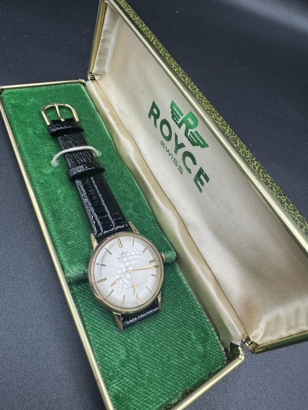 Other Vintage Royce 17 Jewels Automatic Watch Gold Case Swiss Made Size ONE SIZE - 5 Thumbnail