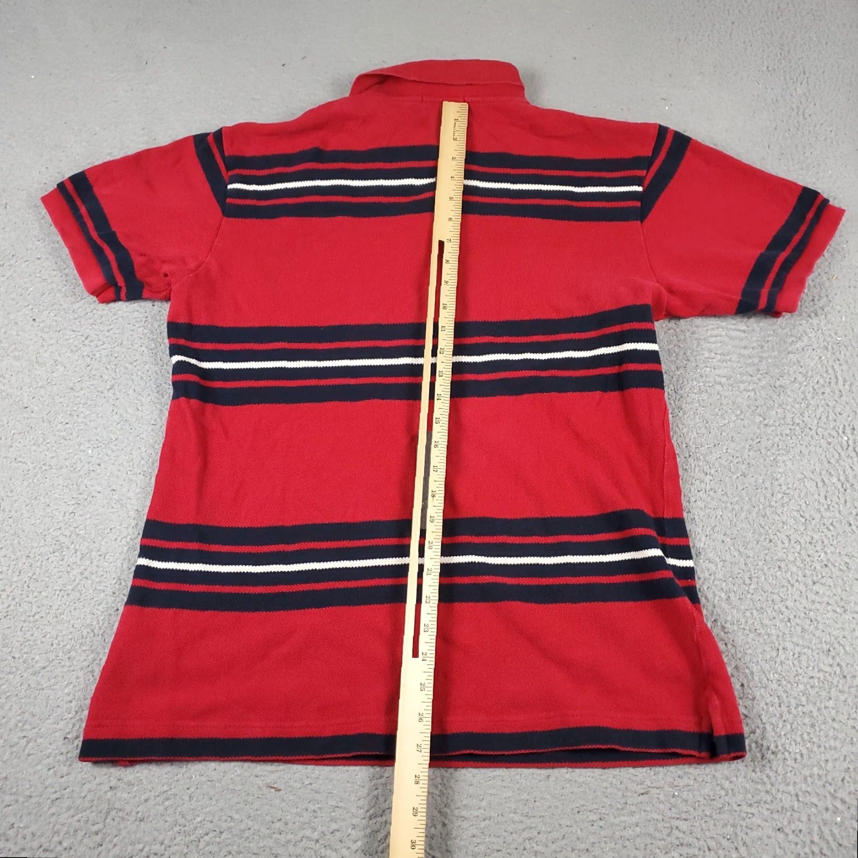 Nautica VINTAGE? No. Nautica Polo Shirt Mens XL Red Striped Short Sleeve Casual Button-Front Classic Polo XL Red Nautica Mens Shirt Size US XL / EU 56 / 4 - 3 Thumbnail