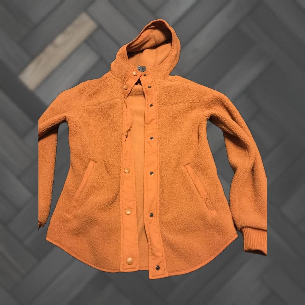 Vintage VINTAGE 5.11 Tactical Womens Jacket Coat XS Orange Fleece Hooded Pockets Zipped Snap Front Mid-Length France Embroidered Logo Regular Size XS / US 0-2 / IT 36-38 - 1 Thumbnail