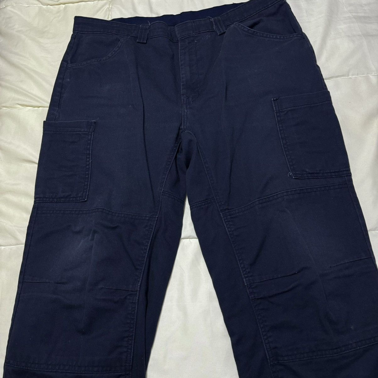 Vintage Vintage Navy Blue Cargo Pants Cargos Size US 40 / EU 56 - 5 Thumbnail
