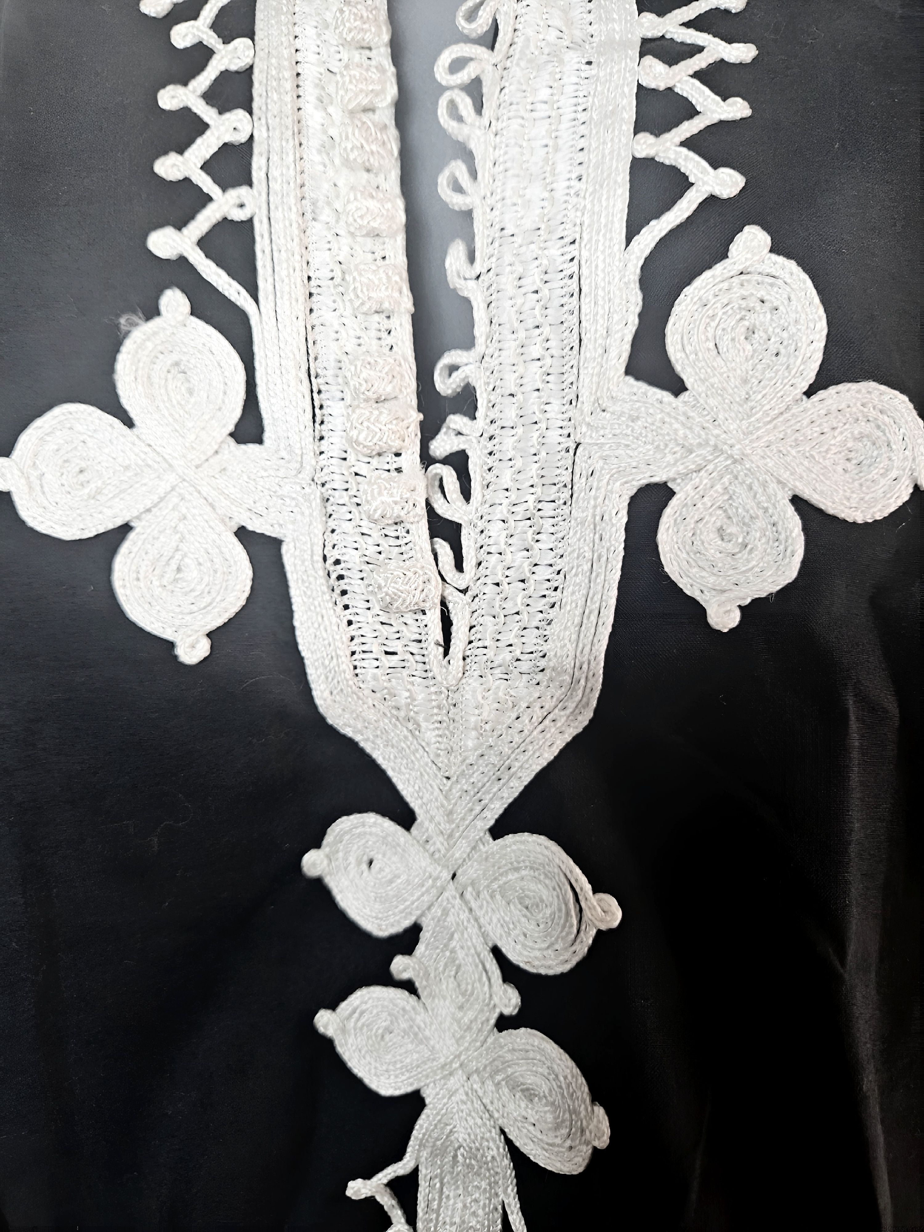 Other 1960S MACRAMÉ (Doors style) EMBROIDERED TUNIC SHIRT Size M / US 6-8 / IT 42-44 - 5 Thumbnail