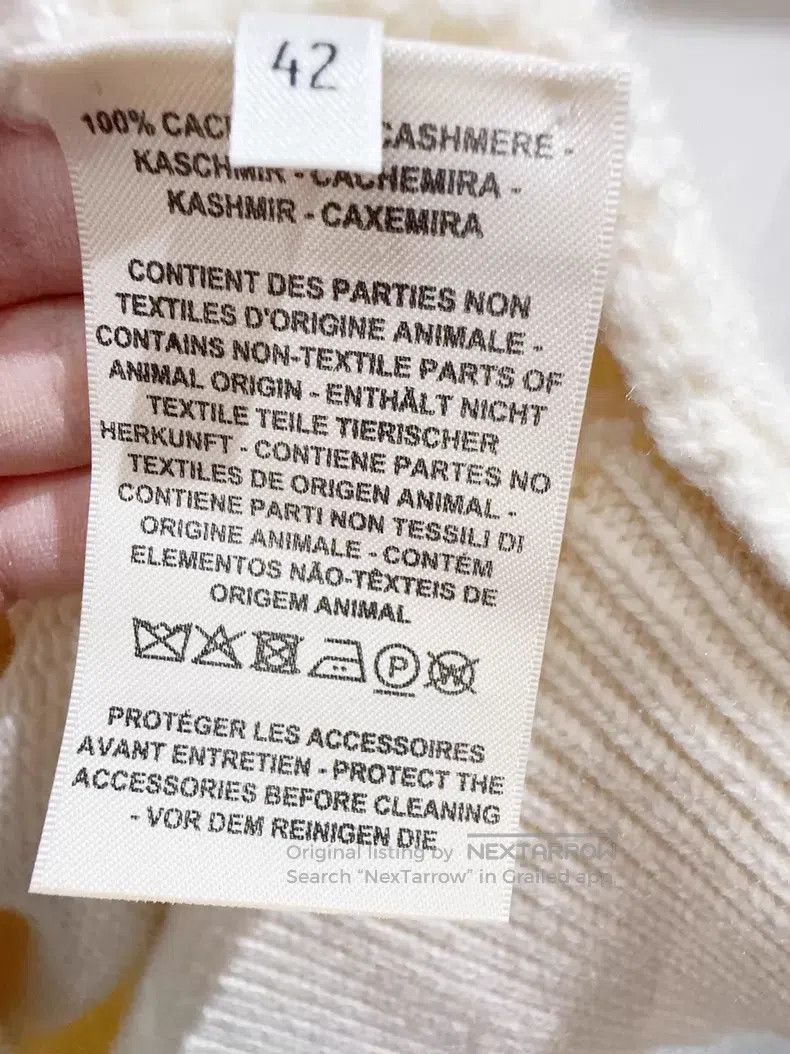 Hermes Hermes White Open Cardigan for Spring/Summer 2025 Size M / US 6-8 / IT 42-44 - 4 Thumbnail