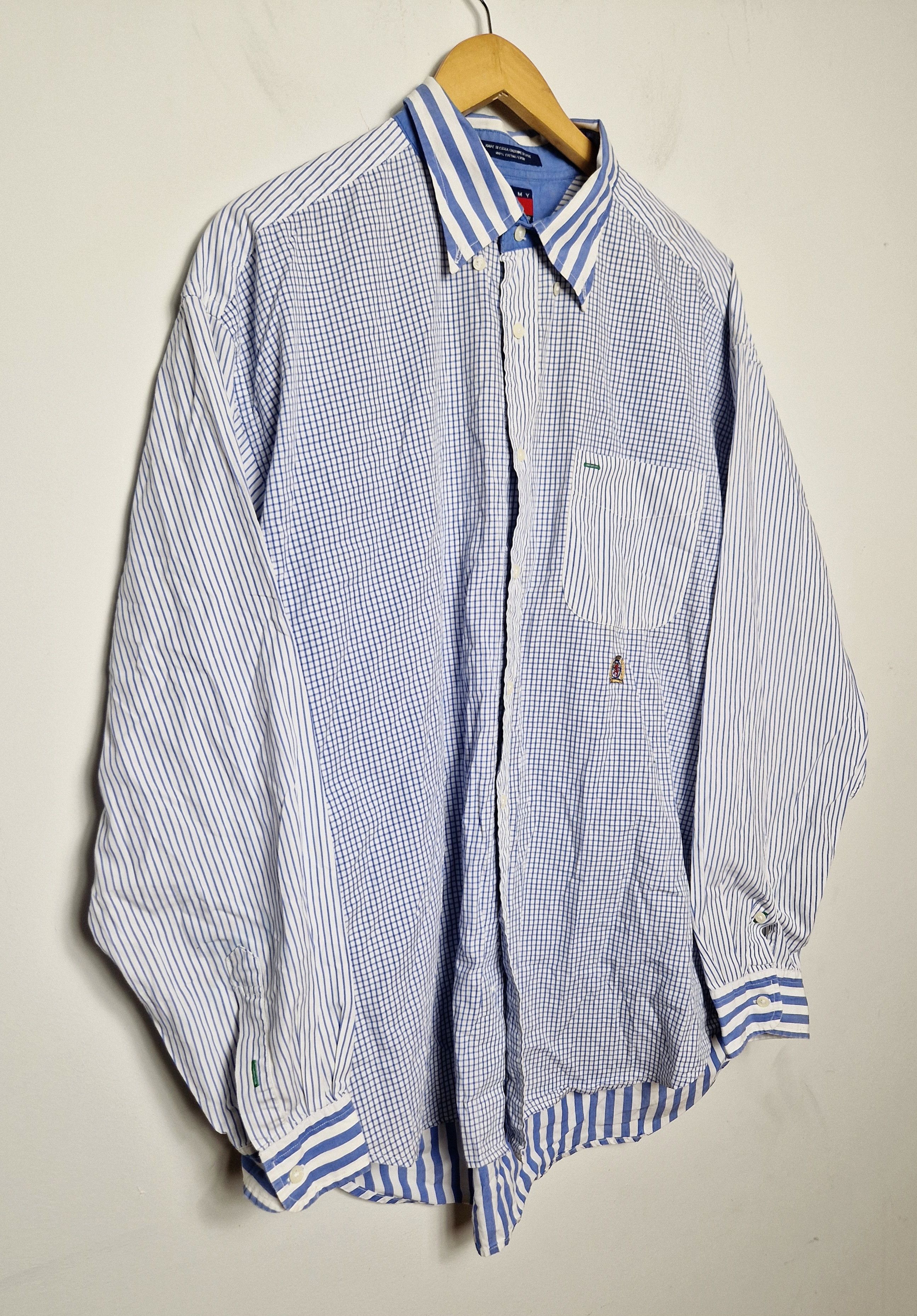 Tommy Hilfiger × Vintage Tommy Hilfiger vintage 90s shirt Size US XL / EU 56 / 4 - 2 Thumbnail