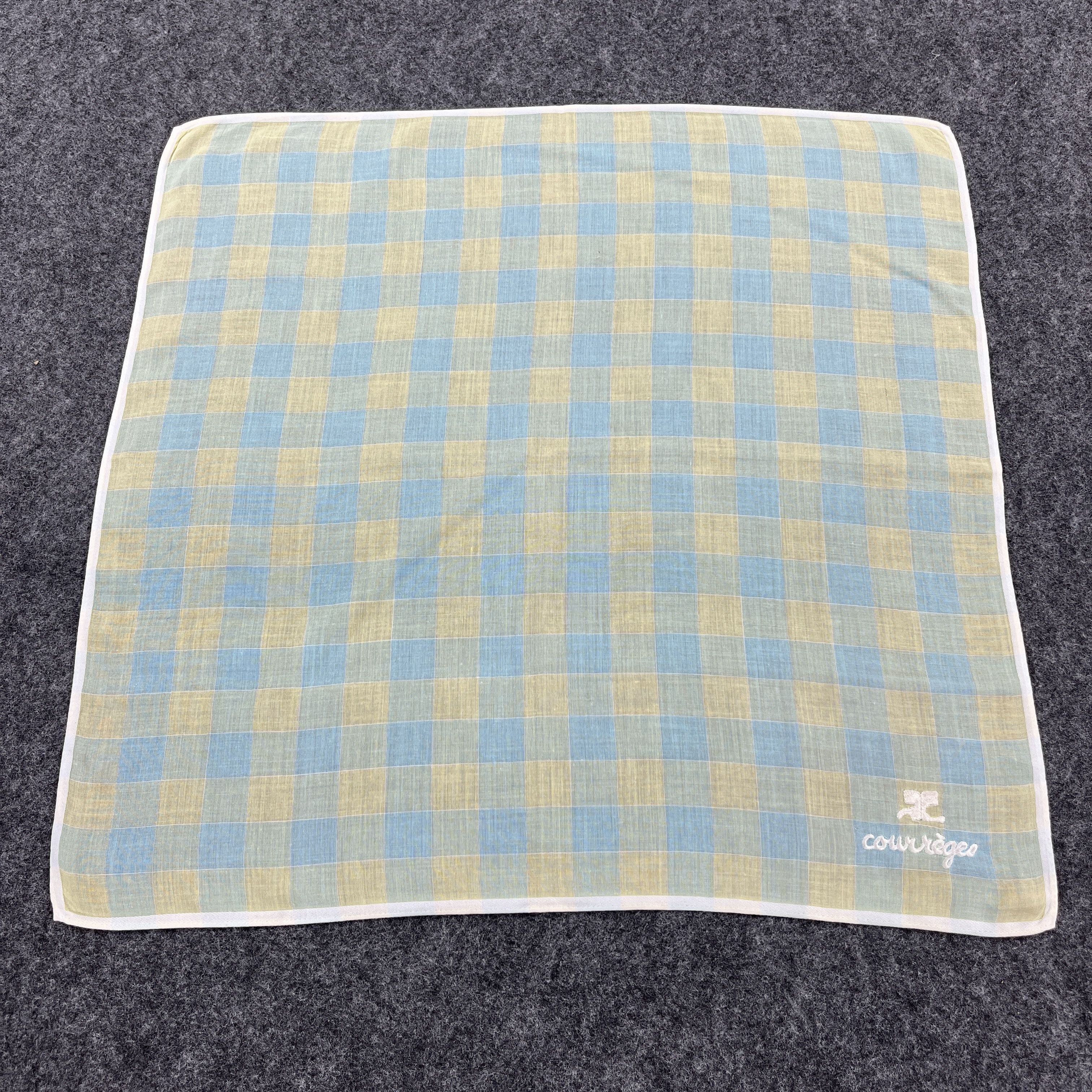 Vintage Courreges Handkerchief / Bandana / Neckerchief B309 Size ONE SIZE - 9 Thumbnail