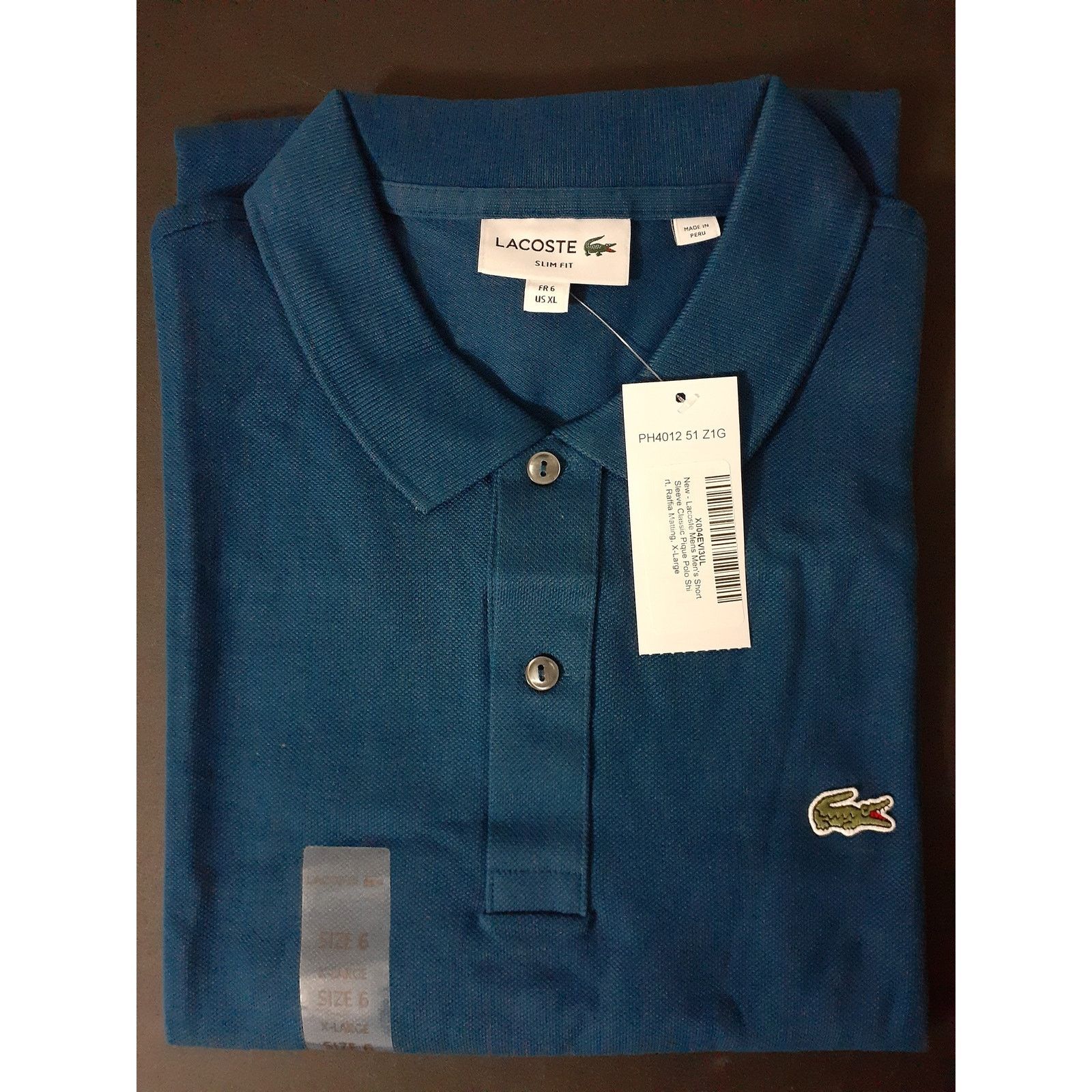 Lacoste Lacoste Men's Short Sleeve Classic Pique Polo Shirt Blue XL Size US XL / EU 56 / 4 - 2 Thumbnail