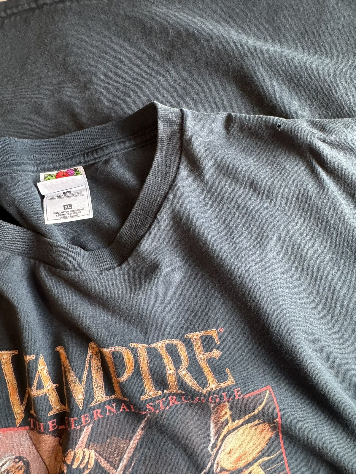 Vintage Vintage Vampire The Eternal Struggle 2007 Finals Graphic Tee Size US XL / EU 56 / 4 - 8 Thumbnail