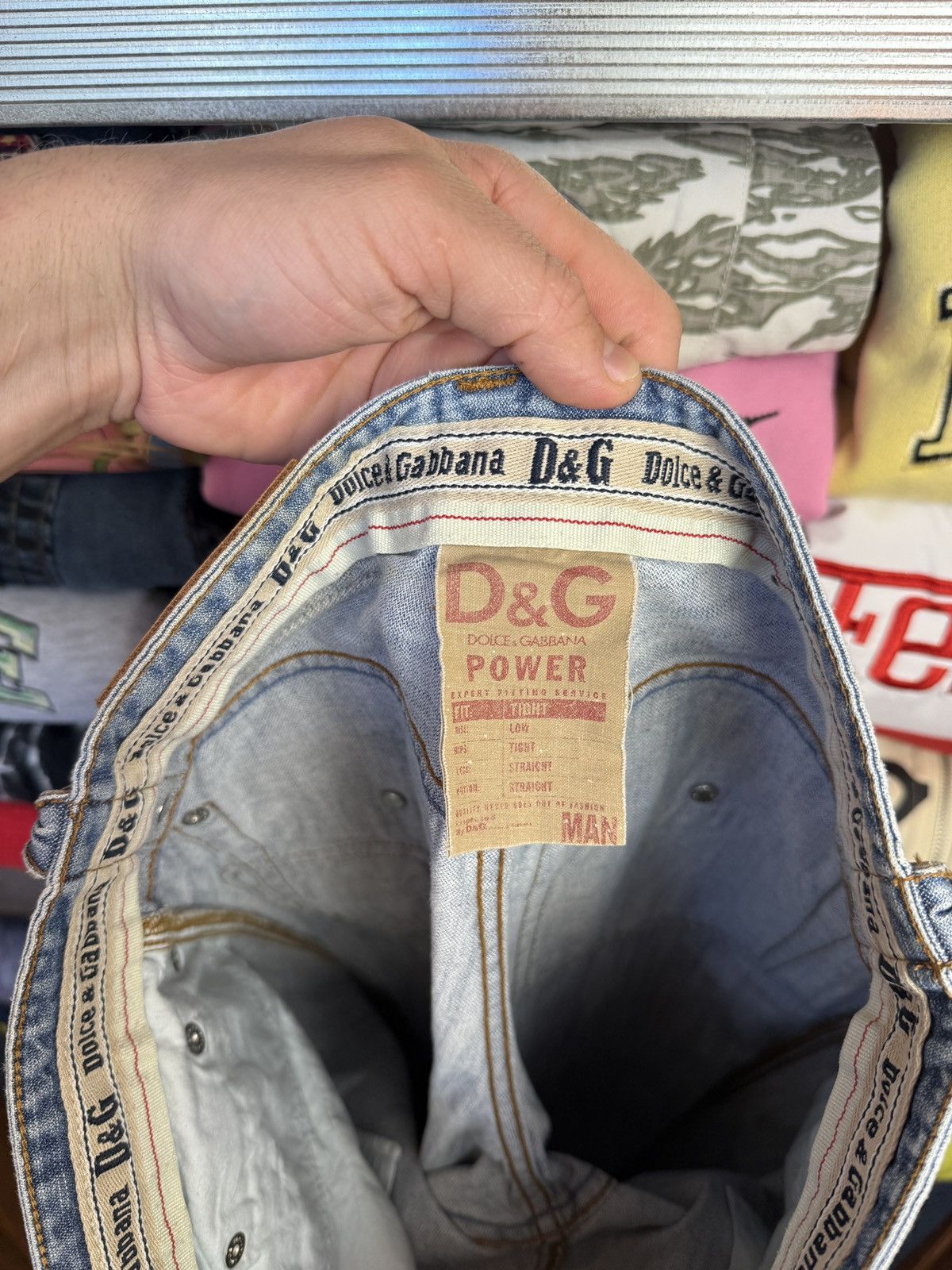 Dolce & Gabbana Crazy Y2K Vintage 90s Dolce&Gabanna Denim Jeans Size US 30 / EU 46 - 21 Thumbnail
