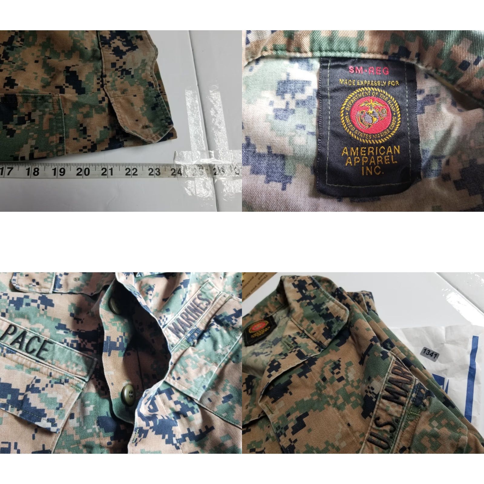 American Apparel American Apparel Jacket Men Size Small Regular Green Digital Camo USMC Marines Size US S / EU 44-46 / 1 - 8 Thumbnail