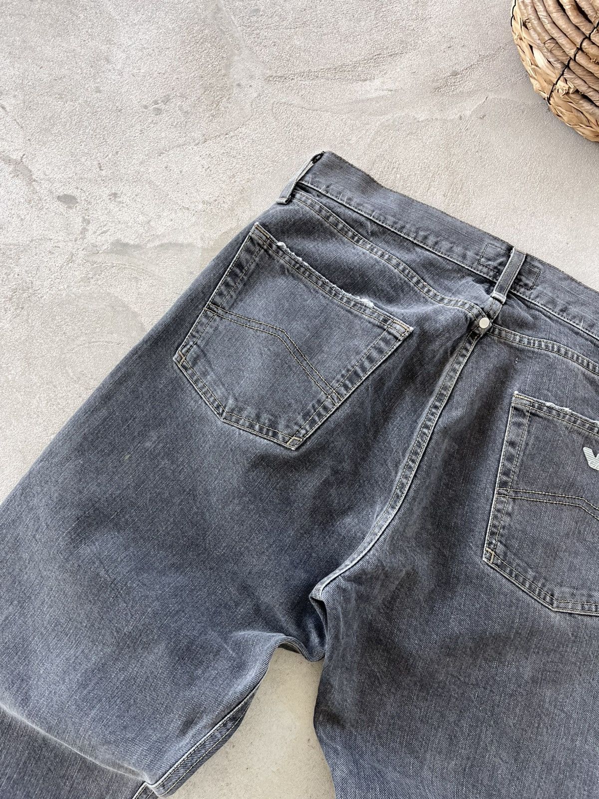 Armani Vintage Armani Jeans Distressed Y2K Italian Denim luxury sk8 Size US 34 / EU 50 - 14 Thumbnail