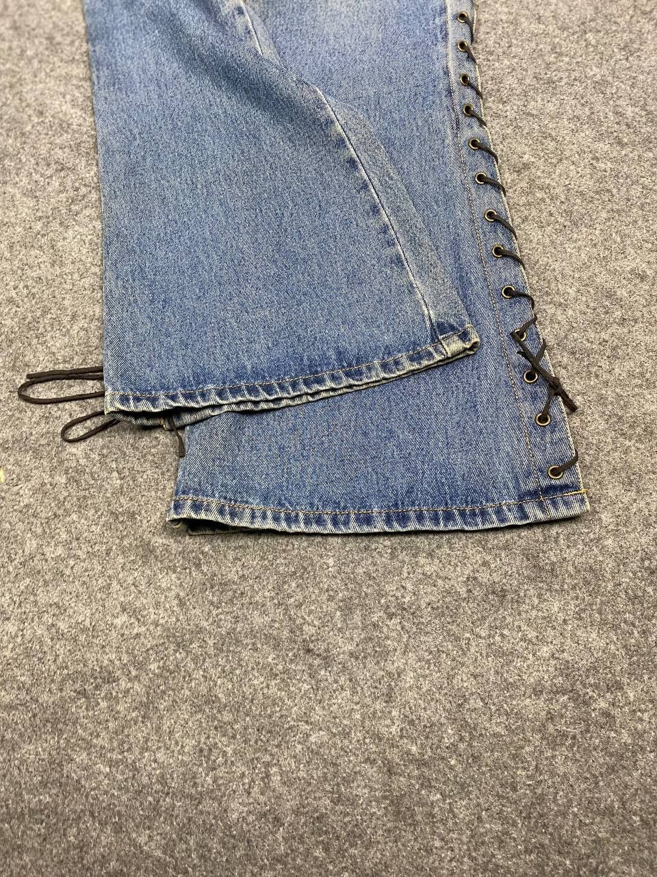 Japanese Brand vintage japanese brands bootcut flare denim bondage style Size 29" - 5 Thumbnail