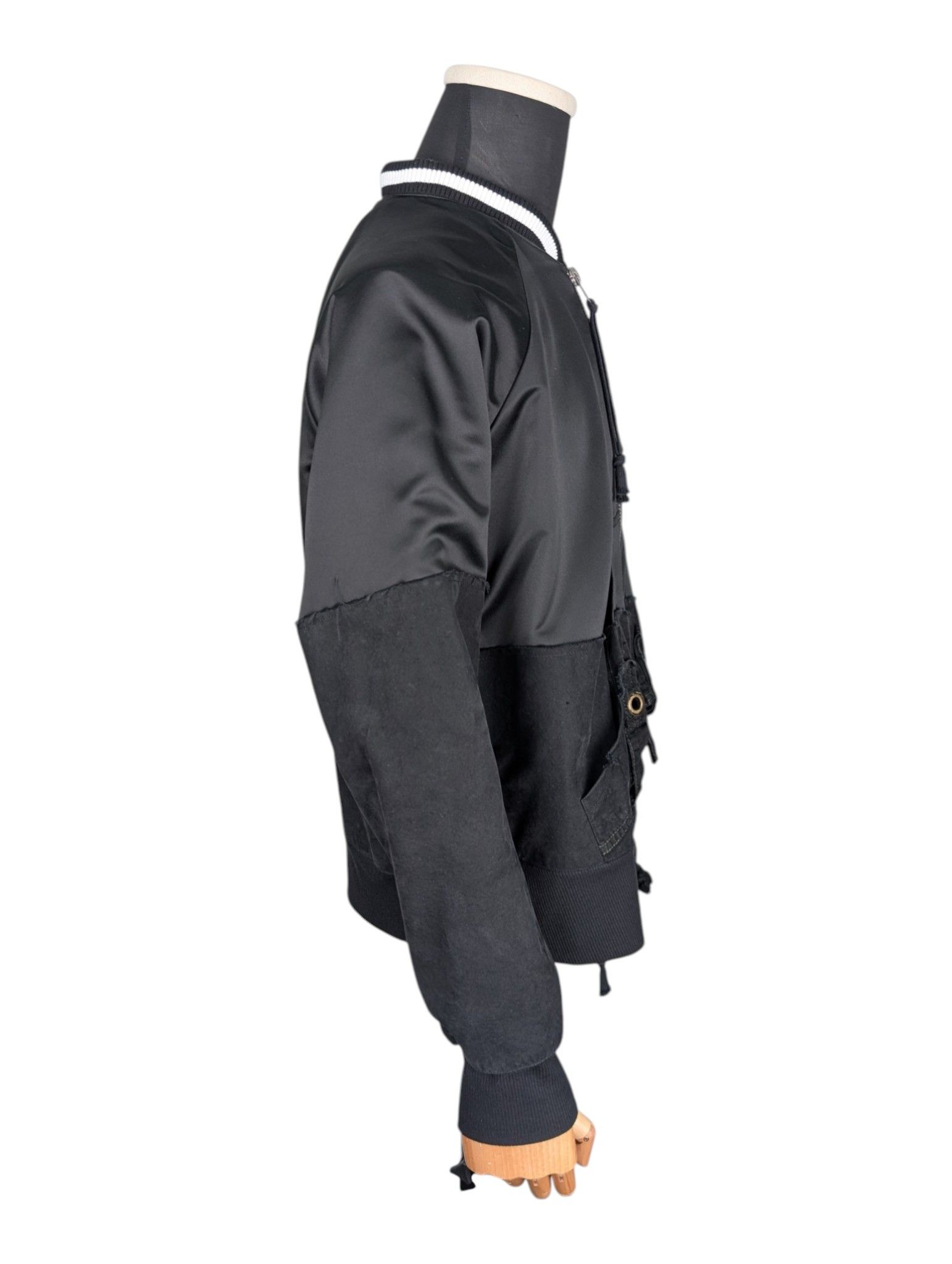 Greg Lauren Greg Lauren Back Satin Tent Boyfriend Flight Jacket Size US L / EU 52-54 / 3 - 3 Thumbnail