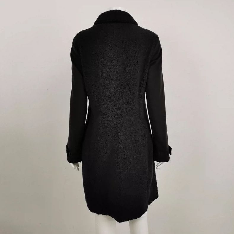 Loro Piana LORO PIANA Black lamb fur coat Size M / US 6-8 / IT 42-44 - 2 Thumbnail