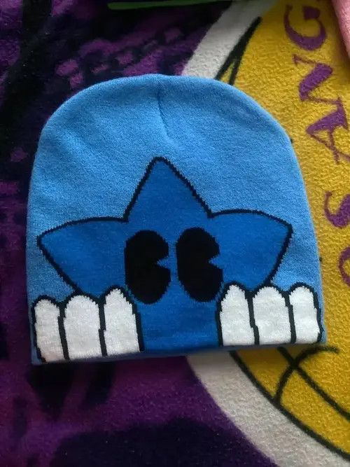 VIBE Blue Color Cute Beanie Hat Size ONE SIZE - 3 Thumbnail