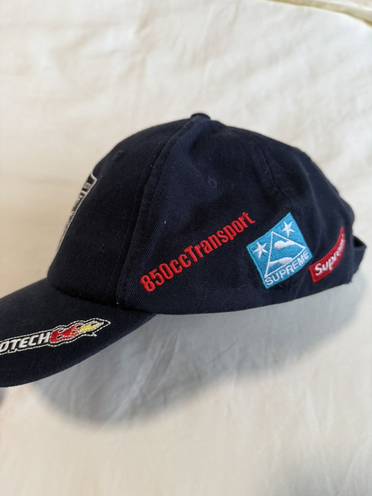 Supreme Supreme Racing Team 6-Panel Cap Navy Size ONE SIZE - 3 Thumbnail