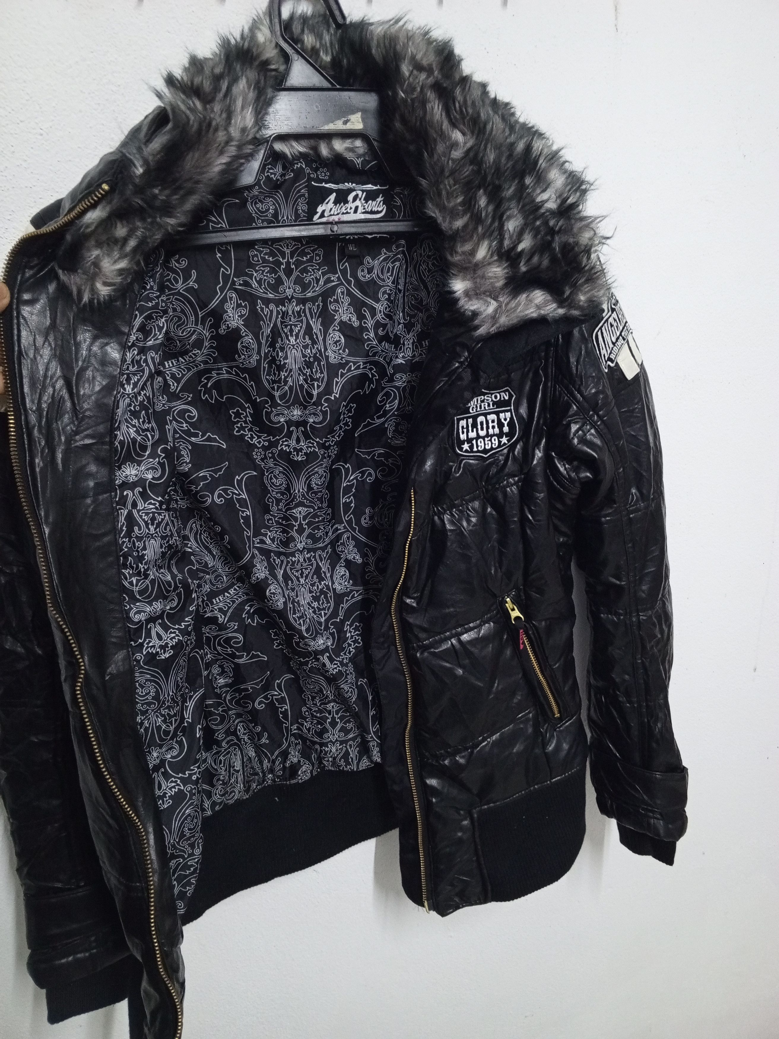 If Six Was Nine 🔥PUNK GIRL🔥 ANGEL HEARTS JACKET FULLBLACK Size M / US 6-8 / IT 42-44 - 1 Thumbnail