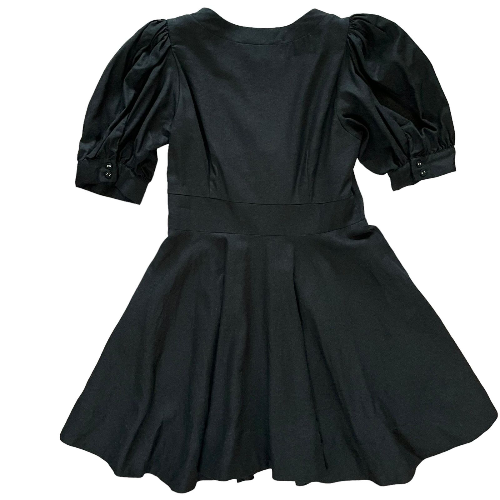 House of Harlow House of Harlow 1960 Black Linen Blend Lace-Up Mini Dress Size M / US 6-8 / IT 42-44 - 3 Thumbnail