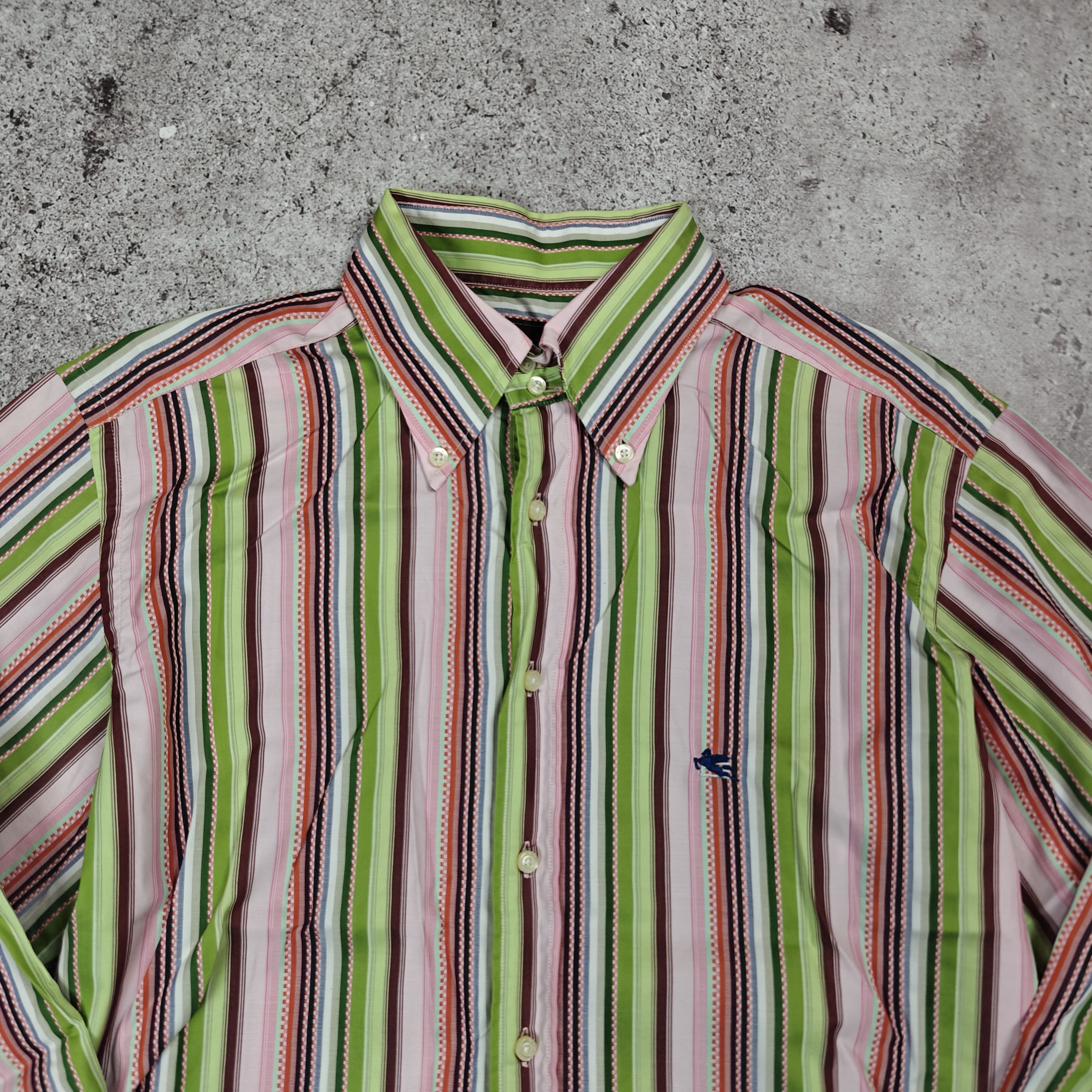 Etro Etro Striped Shirt Italy size 42 Size US L / EU 52-54 / 3 - 2 Thumbnail