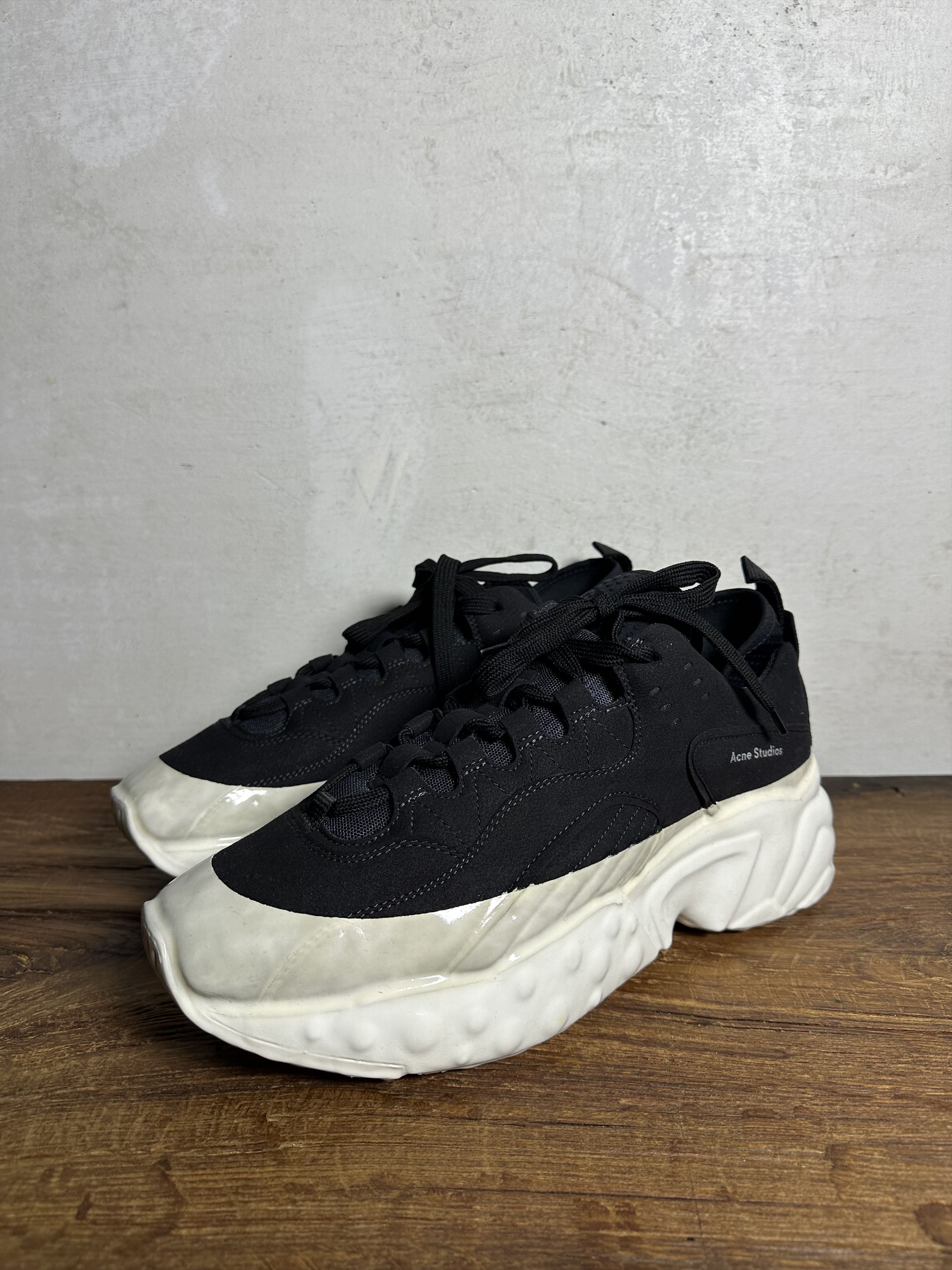Acne Studios ACNE STUDIOS Black Rockaway Sneakers With Patent Sole Size US 11 / EU 44 - 2 Thumbnail