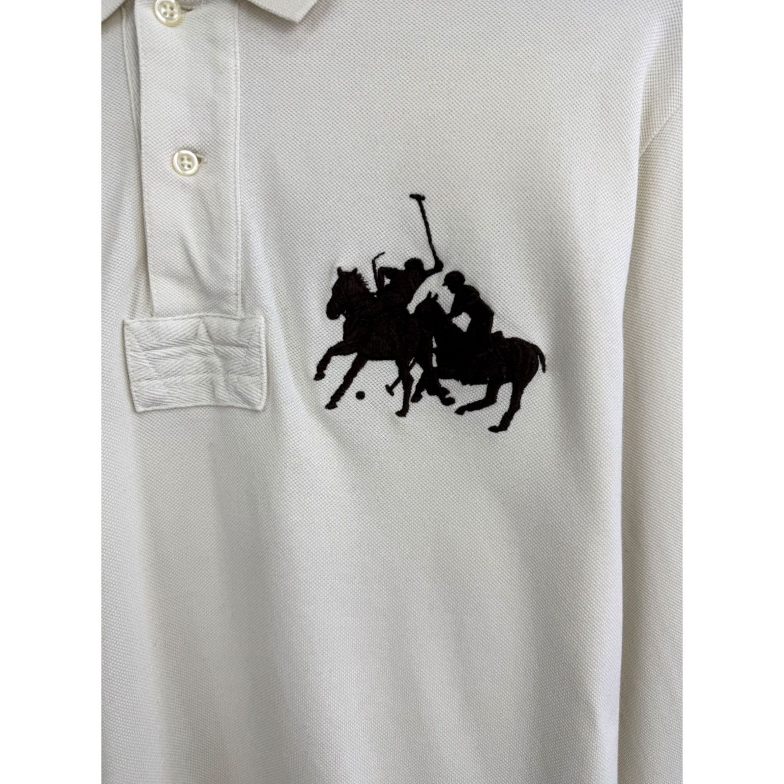 Polo Ralph Lauren VINTAGE Ralph Lauren Polo Long Sleeve Shirt Beige 90s Retro Mens L Size US L / EU 52-54 / 3 - 5 Thumbnail