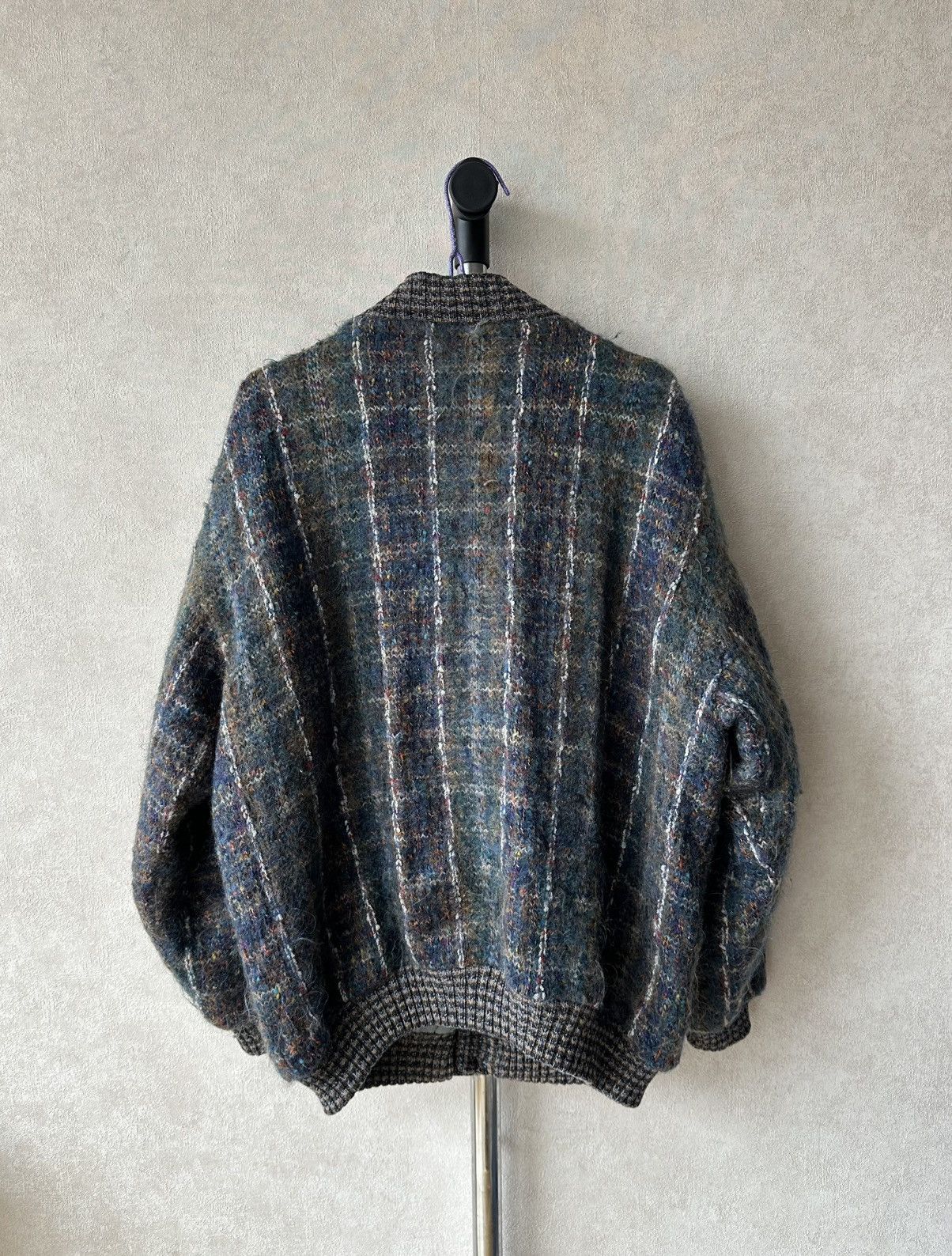 Coogi Vintage 90s Wool Ribbed Edge Knit Mohair Bomber Jacket Size US L / EU 52-54 / 3 - 11 Thumbnail