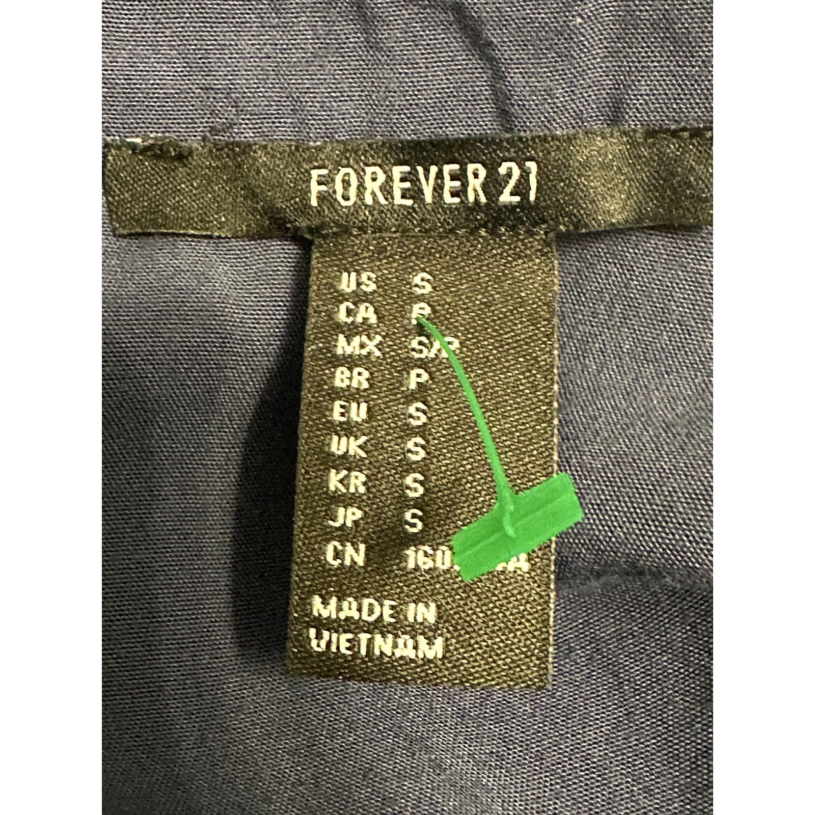 Forever 21 Forever 21 Women's Blue Button Down Long Sleeve Open Back S Size S / US 4 / IT 40 - 7 Thumbnail