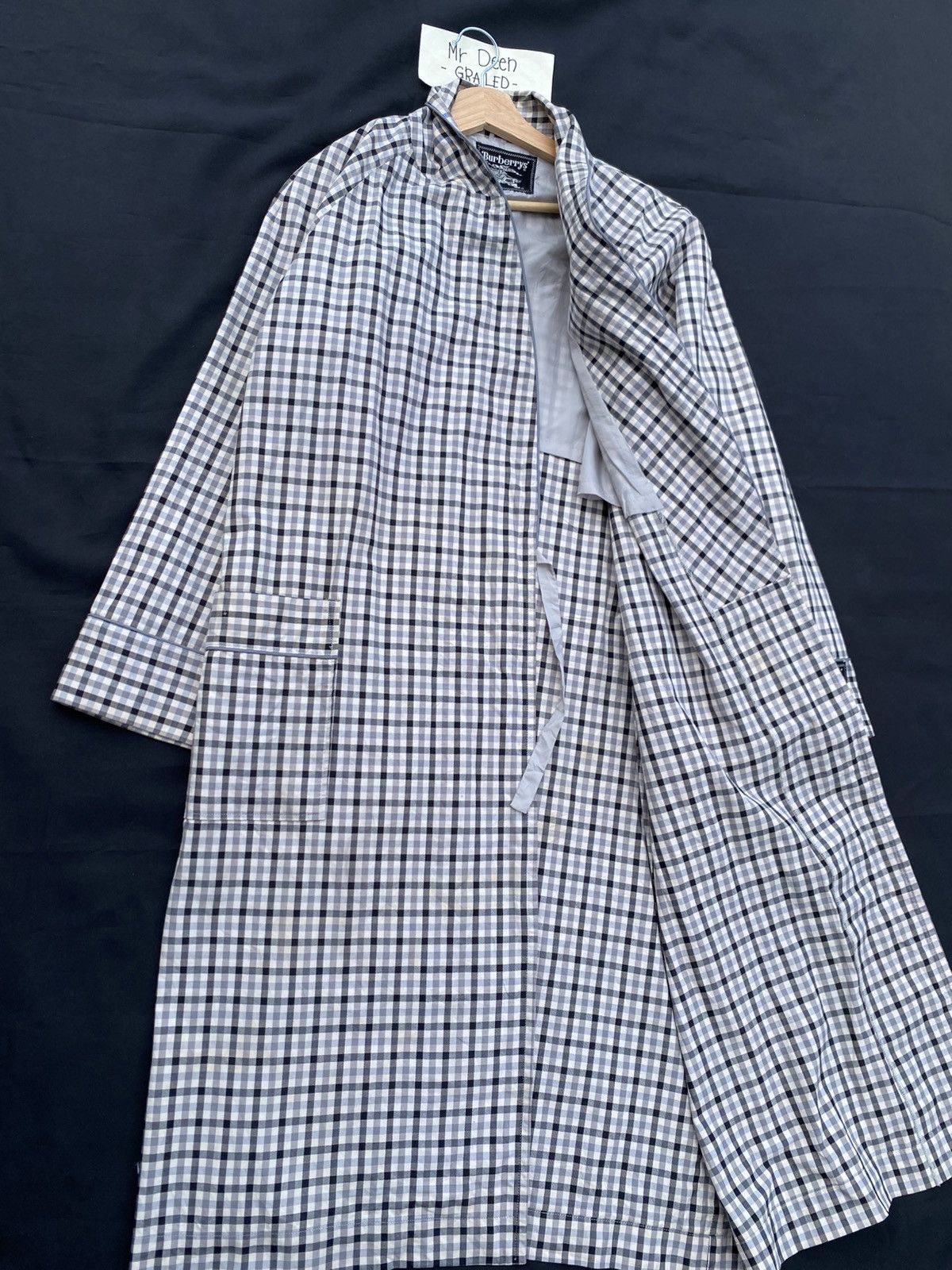 Burberry Vintage Burberry Checkered Long Coat Size US L / EU 52-54 / 3 - 11 Thumbnail